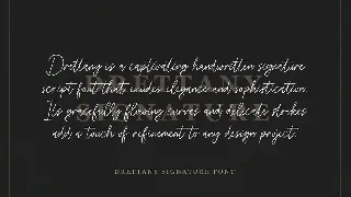 Drettany Signature Script Font