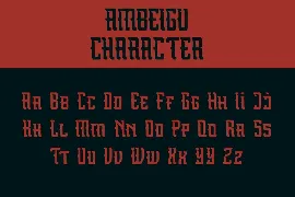 Ambeigu Vintage Display Font