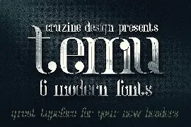 temu - Modern Font