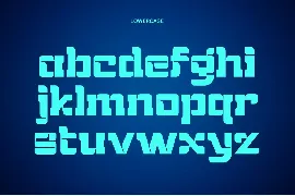 Hightech font