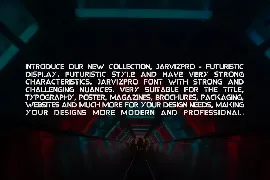 JarvisPro Futuristic Font