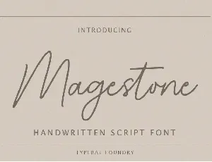 Magestone Handwritten Script Font