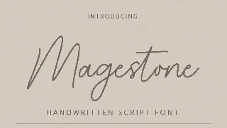 Magestone Handwritten Script Font