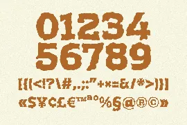 Rusty Plate font