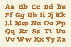 Rusty Plate font