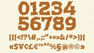 Rusty Plate font