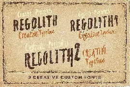 Regolith font