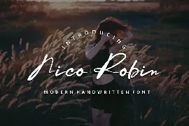 Nico Robin Handwriten font