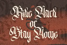 The White Knight - Blackletter Font