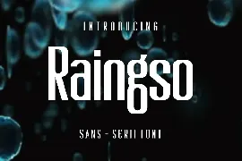 Raingso font