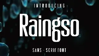 Raingso font