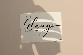 Always Script font