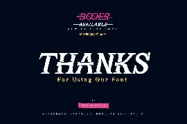 BOOER â€“ Display Font