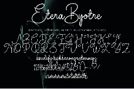 Etera Byotre font