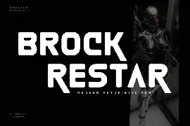 Brock Restar Modern Futuristic Font