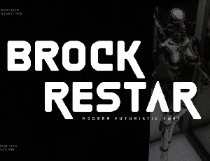 Brock Restar Modern Futuristic Font