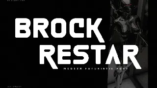 Brock Restar Modern Futuristic Font