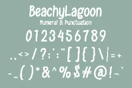 Beachy Lagoon - A Modern Handwritten Font