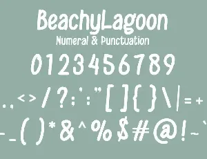 Beachy Lagoon - A Modern Handwritten Font