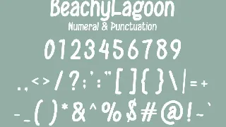 Beachy Lagoon - A Modern Handwritten Font