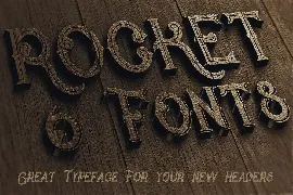 Rocket- Vintage Style Font