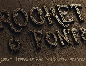 Rocket- Vintage Style Font