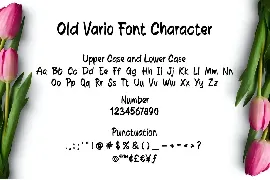 Old Vario Sans Handwritten Font