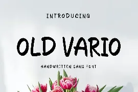 Old Vario Sans Handwritten Font