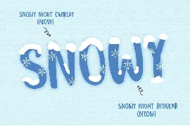 Snowy Night font