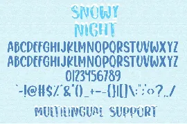 Snowy Night font