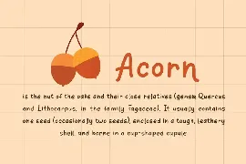 Orange Leafy - Autumn Display Font