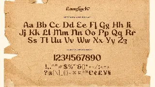 Langlock - Magical Type font