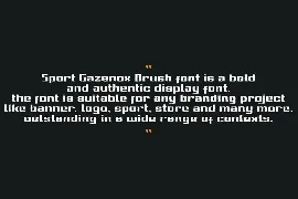 Sport Gazenox Brush font