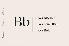 Ava - A Classy Serif Typeface font