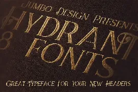 Hydrant - Vintage Style Font