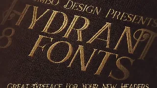 Hydrant - Vintage Style Font