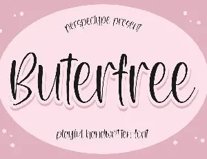 Buterfree Playful Handwritten Font