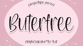 Buterfree Playful Handwritten Font