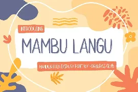 Mambu Langu font