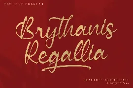 Brythanis Regallia Script Font