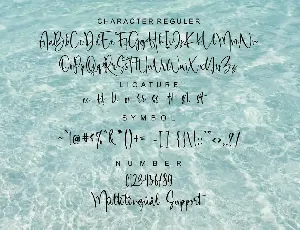 Blue Lagoon font