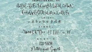 Blue Lagoon font