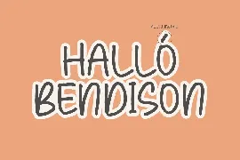 Bendison Quirky Handwritten Font