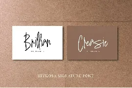 Hiykosa Signature font