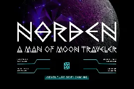 Moonwolf - Modern Scifi x Tribe Game Display Sans font