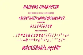 Halders - Playfull Typeface font