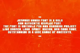 Jempron Brush font