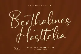 Berthalines Hasttelia Script Font