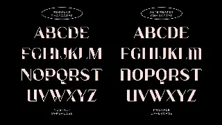 Modern - Mustalk font