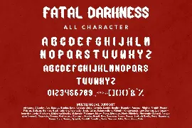 Fatal Darkness - Blackletter Display Font